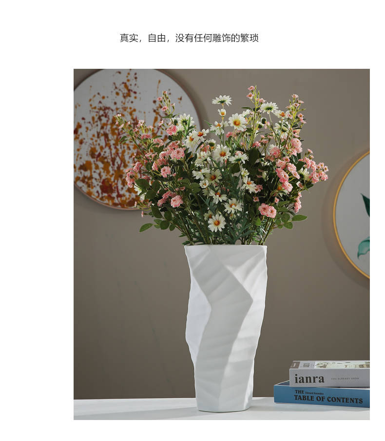 Nordic light much wind vase furnishing articles ceramic flower arrangement, the sitting room porch TV cabinet table modern home decoration