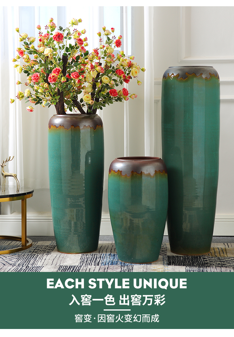 Jingdezhen ceramic vase restoring ancient ways furnishing articles sitting room porch light large key-2 luxury hotel simulation flower, adornment is placed
