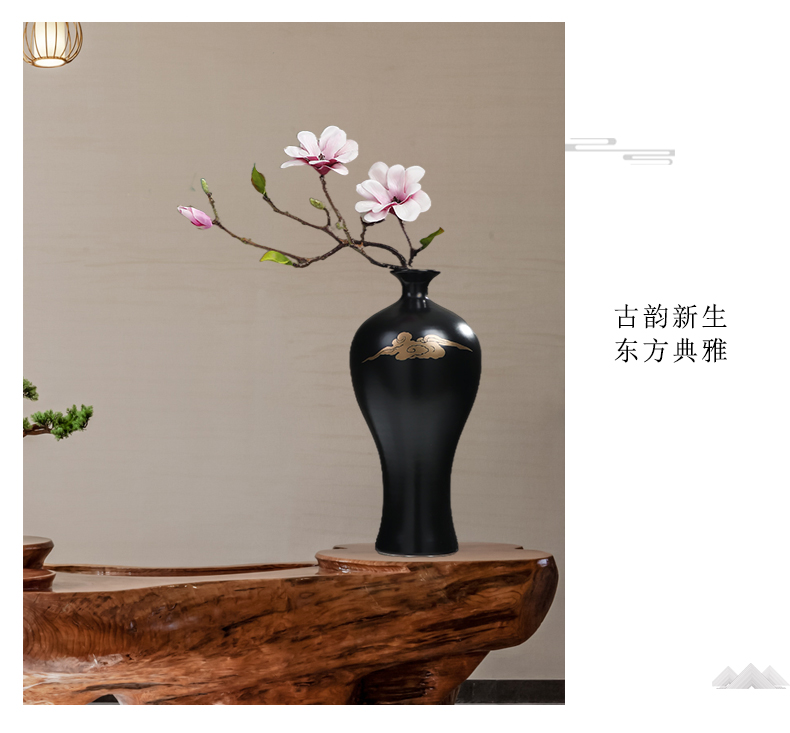 New Chinese style ceramic decoration sitting room porch TV ark, zen the flower vase furnishing articles table flower arranging flowers