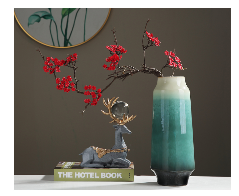 New Chinese style with modern jingdezhen ceramic vase furnishing articles sitting room porch TV ark, the home dry flower arranging flowers adornment