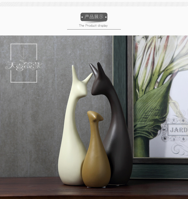 Creative Nordic household adornment of I sitting room TV ark, wine furnishing articles wedding present ceramic arts and crafts