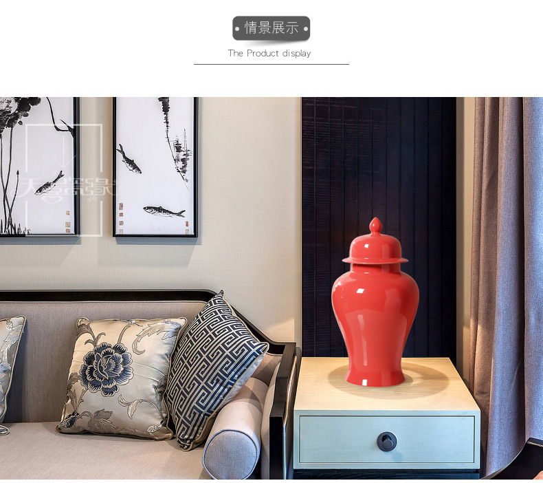 The New Chinese jingdezhen ceramics with cover storage tank sitting room between household adornment handicraft soft outfit example furnishing articles