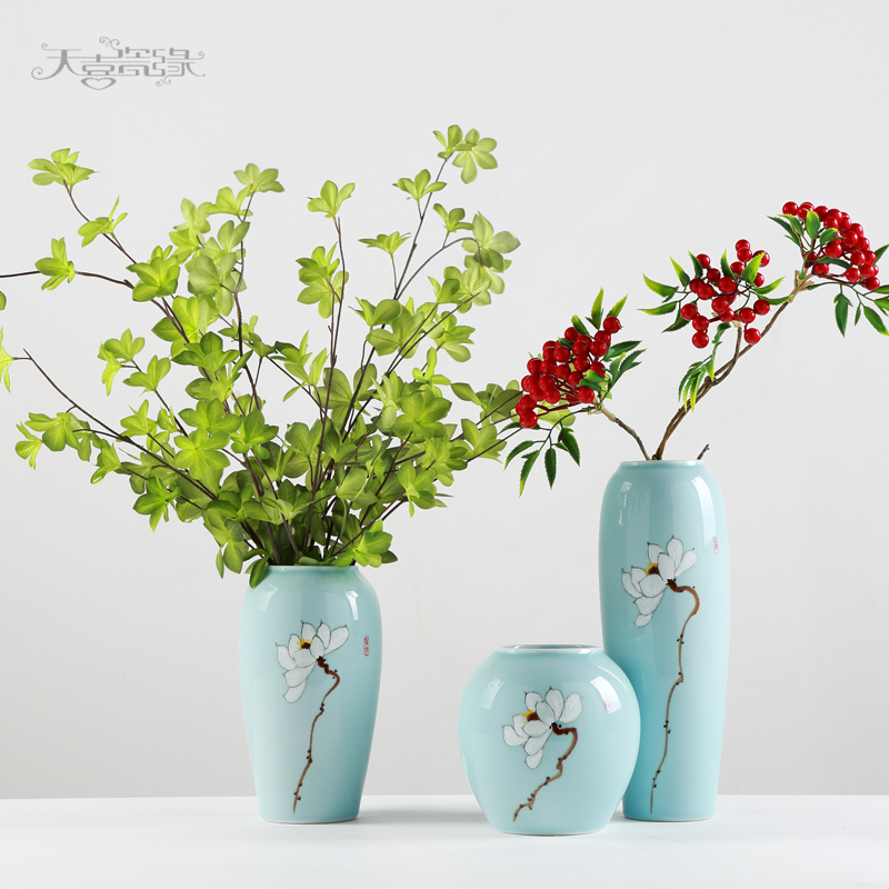 I and contracted ceramic vase dry flowers furnishing articles creative sitting room porch office table home decoration