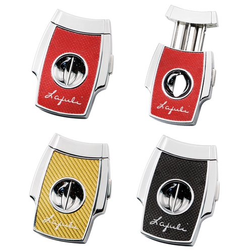 Lafuli сигарная резка портативная V -обратная сигарная сигарная личность металлическая сигара и торпеда вырезанная полуавтоматическая сигара