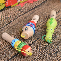Childrens early education Music toys Colorful animals Small whistles Baby musical instruments Wooden toys Animal whistles