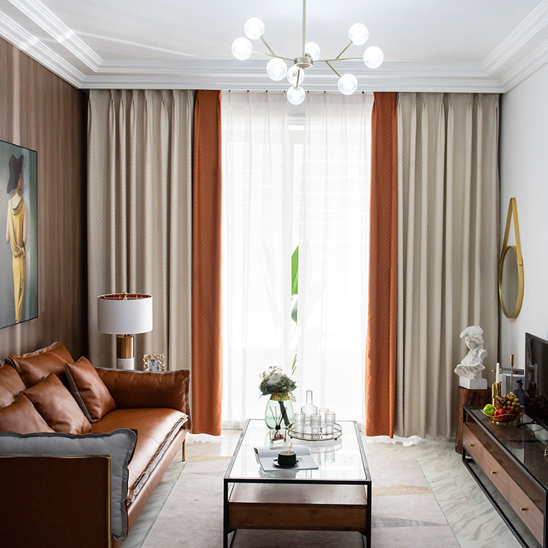 In 2021, the new millennium birds light luxury curtains modern simple shade