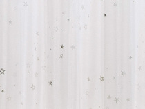 Constellation stars window screen White screen curtain Bay window Bedroom living room small fresh summer thin fabric shading balcony short yarn