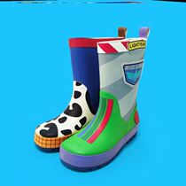 Toy Story rain boots mandarin duck shape cartoon cute non-slip waterproof childrens big boy Buzz Lightyear rain boots