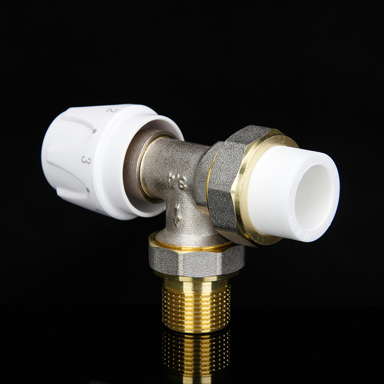 Temperature control valve PPR Manual temperature-controlled Heating Valve angular valve Straight valve PPR copper valve thermostatic valve