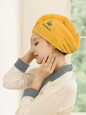 Dry hair hat female absorbent quick-drying thick cute bag head towel cap absorbent towel wipe hair headscarf bath shower cap