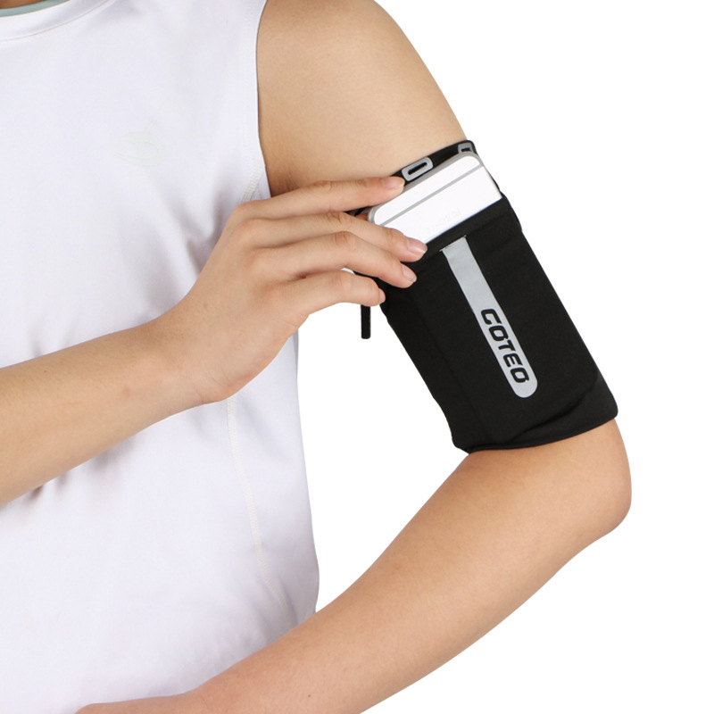 Running mobile phone arm bag men's and women's universal sports phone arm cover fitness arm bag arm bag arm bag arm wrist bag belt