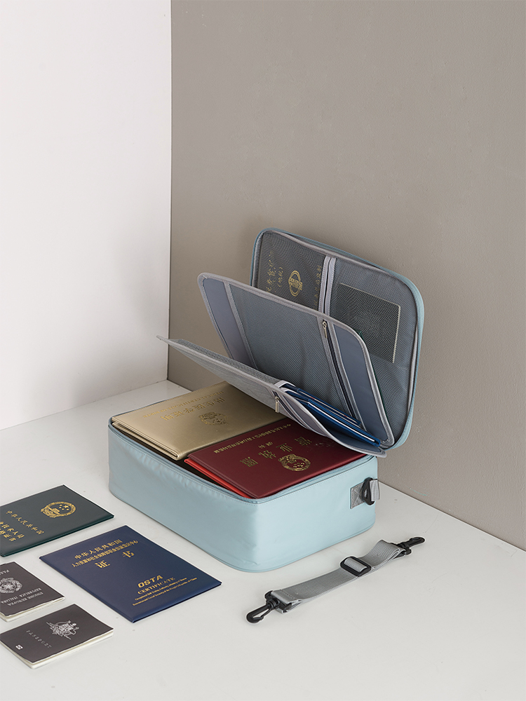 Certificate storage bag Certificate storage box Household document storage bag Family information account book Certificate storage box