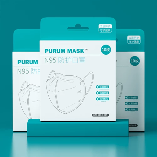 Подлинный национальный стандарт Purummask N95 Mask Five -Layer защитная защита для взрослых против трехмерной независимой упаковки