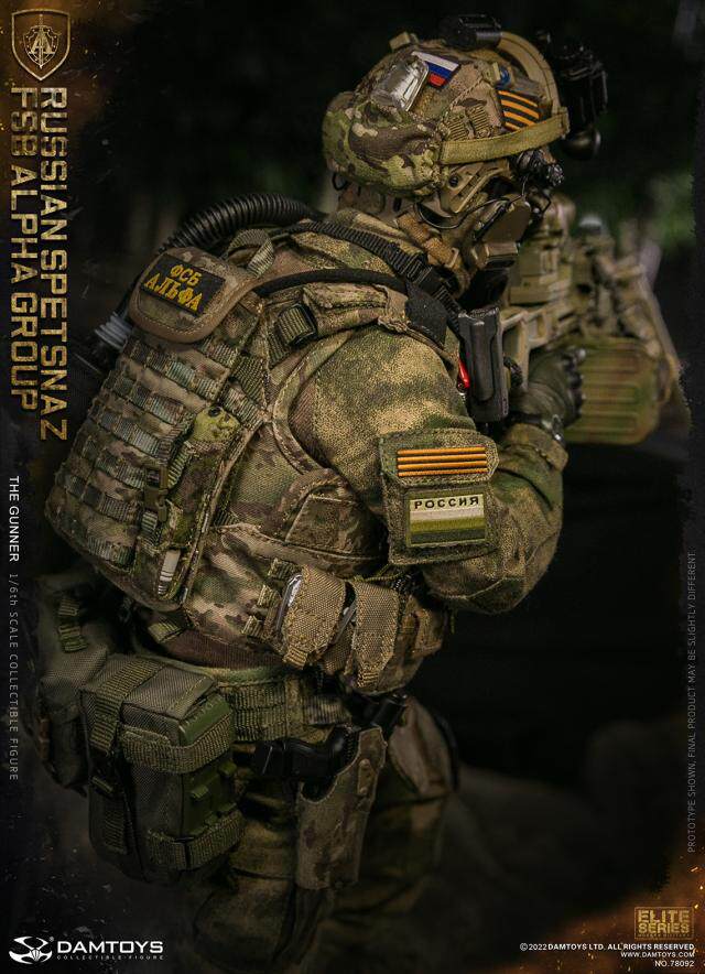 DAMTOYS 1/6 RUSSIAN SPETSNAZ FSB ALPHA GROUP GUNNER NO.78092
