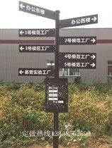 New scenic spot signage outdoor signage community road sign Park guide vertical guide sign diversion sign