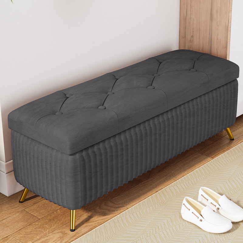 Change shoe stool home door entry simple modern long storage stool foot light luxury sofa stool