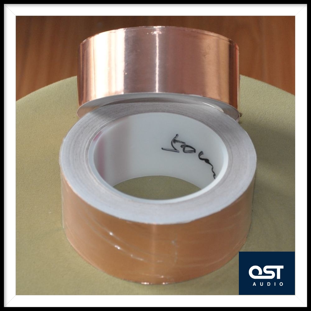 Shielded copper foil Single-sided glued weldable DIY bile machine transformer Self-adhesive single guide copper foil 0 1mm thick pure copper