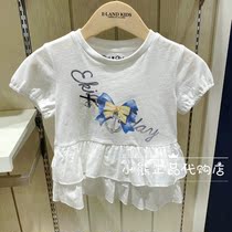 43 discount EK dress for childrens clothing special cabinet 21 Summer girls Horian short sleeve T-shirt EKRAB2621B RAB2621B