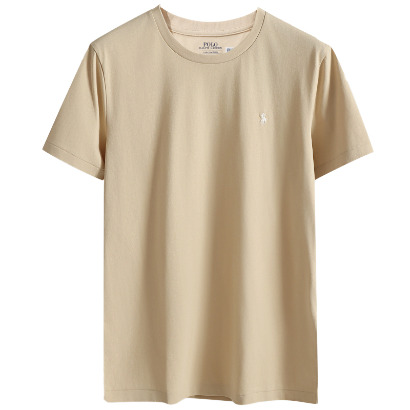 Outlet Purchase Ralph Lauren Summer Pure Cotton Crew Neck T-Shirt Rl Pony Logo Wrinkle-Free Paul Short-Sleeve Polo Shirt for Men