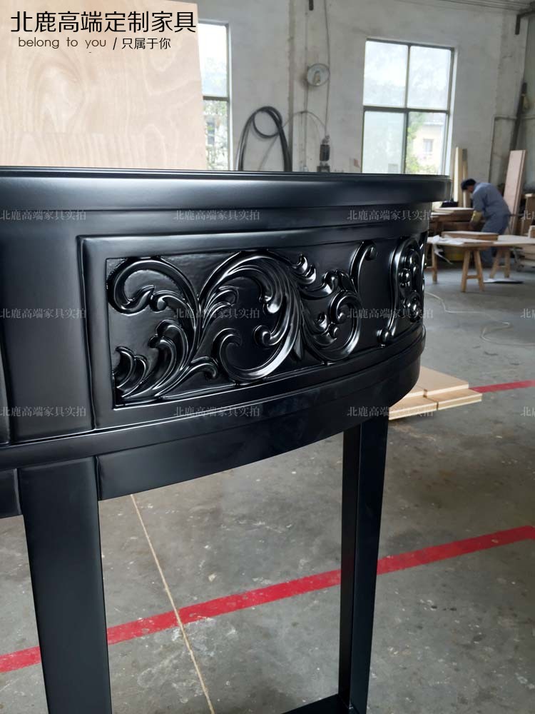 Beilu nội thất phòng khách tùy chỉnh cao cấp của Mỹ tân cổ điển Pháp rắn gỗ bàn điều khiển ME61 - Bàn / Bàn mặt bàn gỗ me tây
