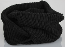 Korean autumn and winter womens solid color wool scarf pullover Korean version of the tide winter student thickened warm scarf new