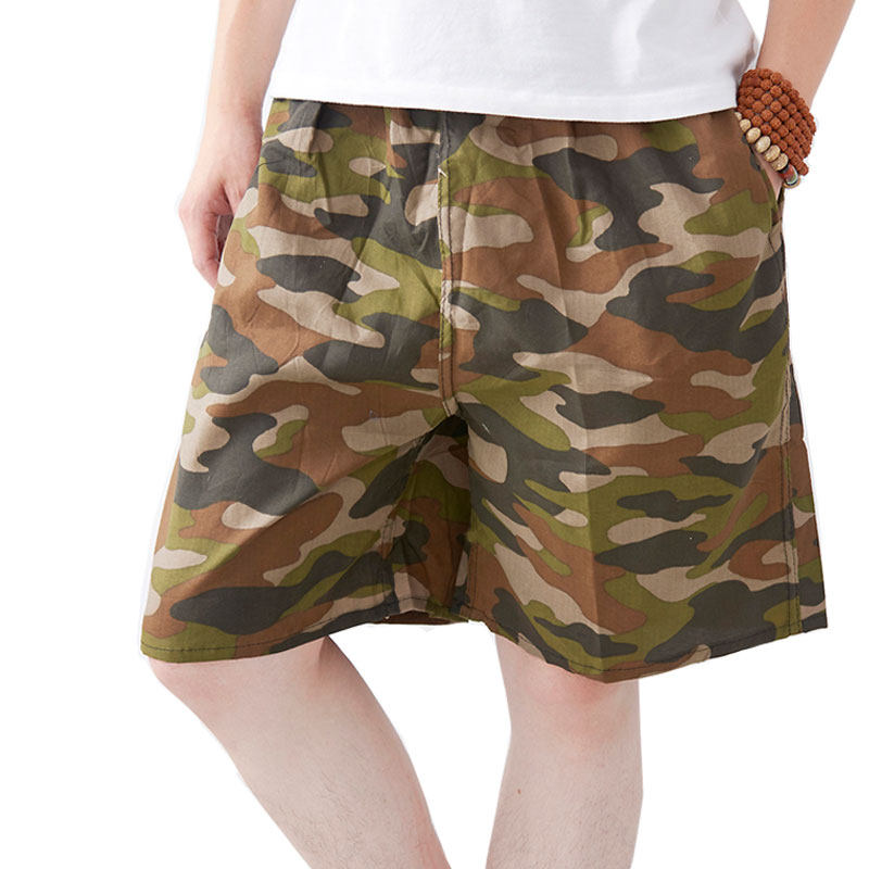 Men's Beach Pants Bauhinia Shorts Summer Leisure Five - Minute Pants Large - Code Pants Summer Brush