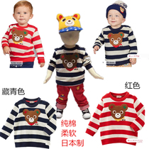 New 7-fold mikihouse childrens clothing mens bear head knit warm sweater MH13-5601-842