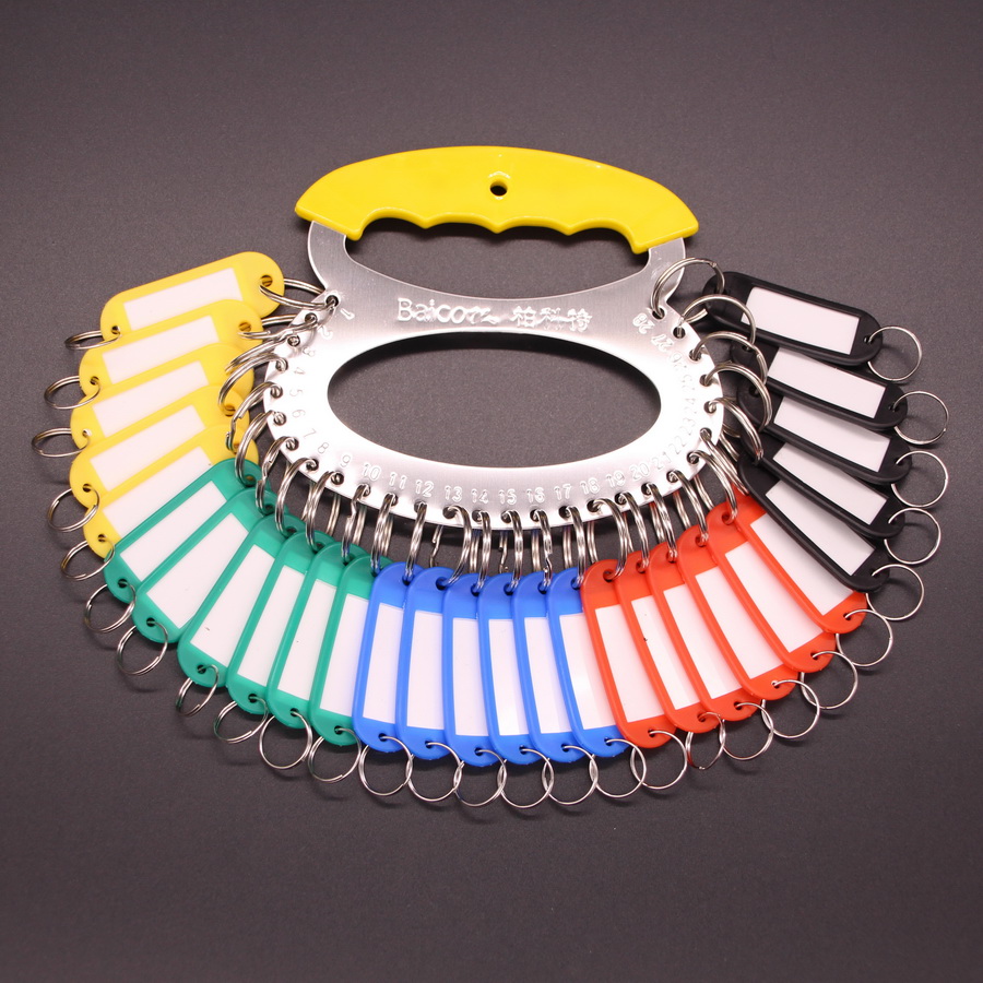 Bycott keys thickening stainless iron tagged key board ring easy buckle school lock collection
