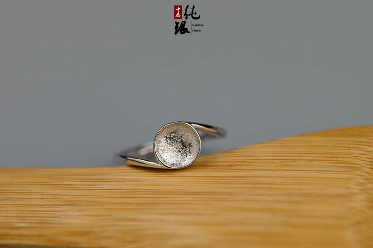 Vòng giữ ngọc trai đơn giản, nhẫn bạc 925 mẫu nữ DIY nhẫn cặp đẹp