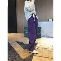 (cuijia cuijia)Circle cotton elastic waist three-dimensional banana pants shape wide leg guard pants H15008