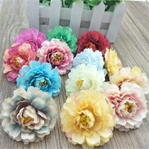DIY simulation flower gentleman chrysanthemum small peony silk flower cloth flower fake flower flower head flower hand made decorative flower art