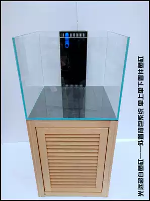 Guangyuan ultra-white fish tank custom Jinjing ultra-white glass grass tank sea tank backpack overflow upper and lower water design