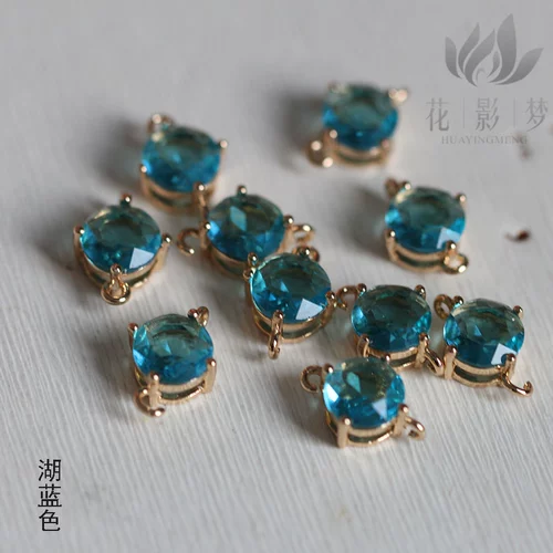 Стеклянная золотая подвеска, китайская шпилька, аксессуар для волос, аксессуары, золото 18 карат