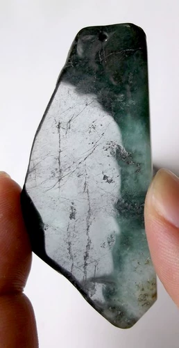 Ретро изумрудная реплика из Мьянмы из нефрита, подвеска