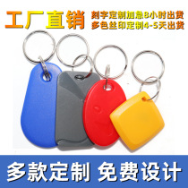 RFID access control card TK4100 IDICM1 smart card 5200 community water drop round elevator keychain induction