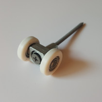  Interior door Plastic PVC folding door partition toilet bathroom door Kitchen sliding door special zinc alloy pulley