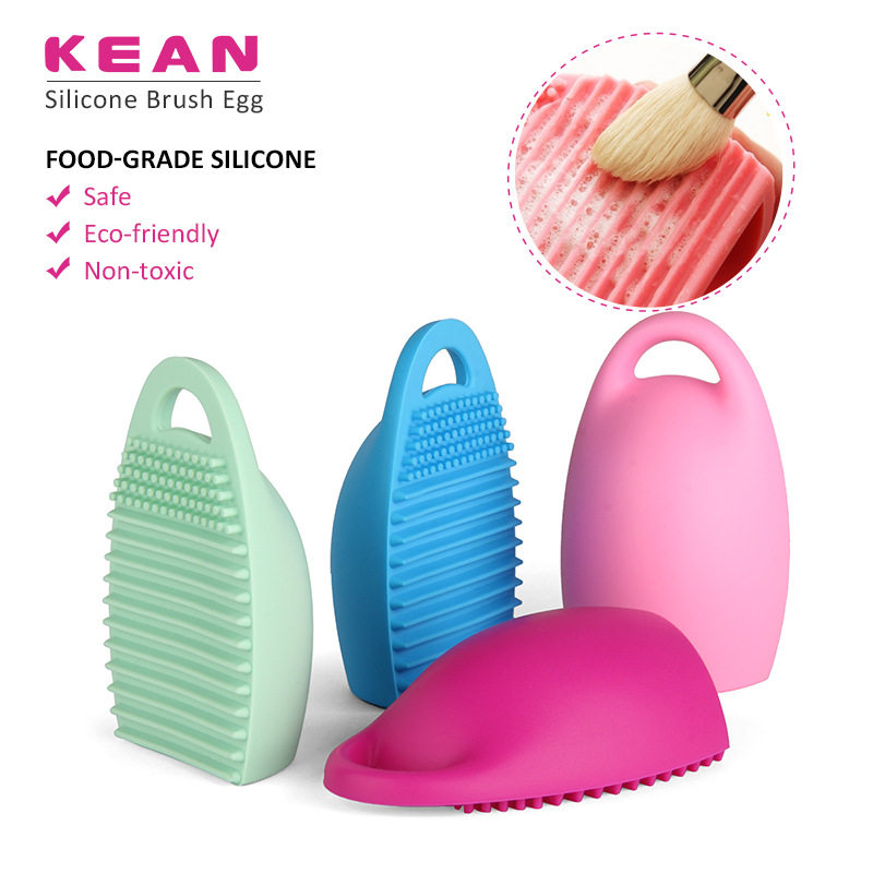 Makeup Brush Clean Egg Cleaning Tool Silicone Rinser Wash Egg Wash Board Scrub Egg Brush
