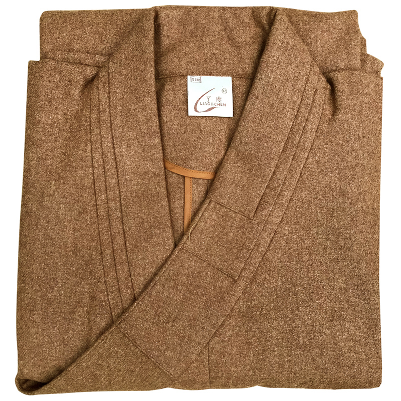 Dust Monk Clothes Monk Clothes Men's Clothes Monk Clothes Female Bhikkhuni Monk Shoes Spring, Autumn and Winter Woolen Robes, Coats and Long Coats