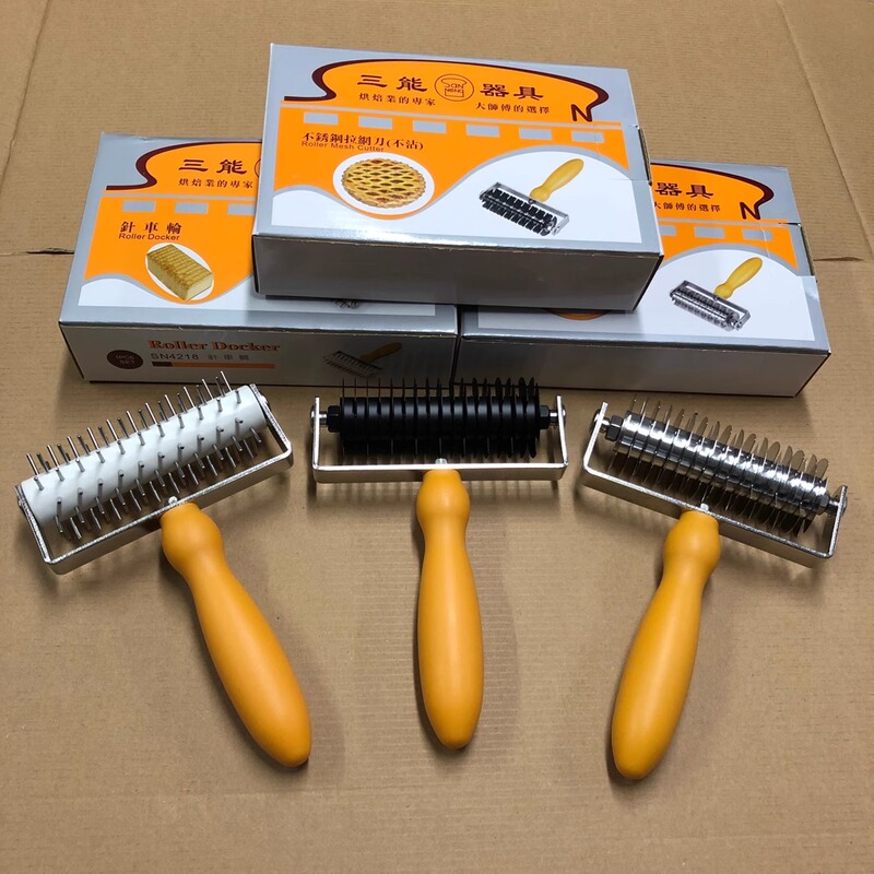 Sanneng Utensils Stainless Steel Hole Puncher Pizza Cookie Venting Rolling Needle Knife Sn4216 4217 4218