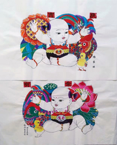 Weifang Yangjiabu Woodblock Prints of the Year of the Year * Great New Years painting Jiqing more than (two) handmade to print Ho Li original