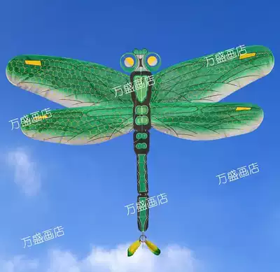 Weifang kite hand drawing Yang Hongwei high-grade silk silk Dragonfly Bao Fei gift box packaging with flying tools