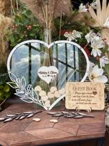 Wedding Wedding leaves Sign up to board Sign Roster Wedding Sign to Box Creative New Custom Loving Wood Chip Decoration Pendulum