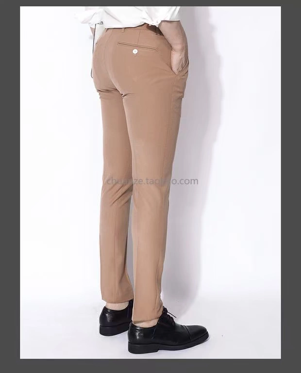 Chuan Ze phiên bản lưới rắn màu phù hợp với quần nam 2019 Phiên bản Hàn Quốc của quần lọt khe mới kinh doanh mỏng chuyên nghiệp - Suit phù hợp