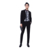 Bộ đồ vest nam Chuan Ze hai mảnh phù hợp với quần rắn màu Xiaoxi Slim Hàn Quốc phù hợp với màu đen cổ điển áo len nam Suit phù hợp