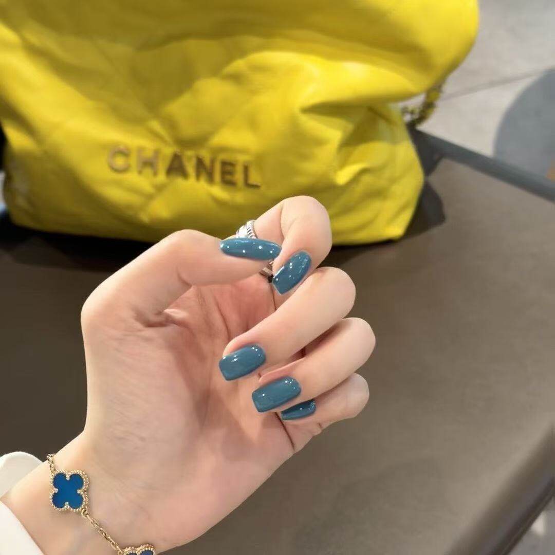 Pure handmade wearable nail high-end nail patch finished product removable false nail whitening short model