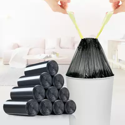 Good helper garbage bag automatic closing and thickening household point-off portable drawstring sealed environmental protection garbage bag