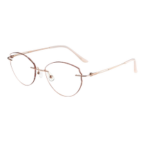 Helen Kellers new frameless beauty-rimmed glasses for women with myopia can be equipped with light prescription glasses to prevent blue light K2015