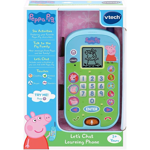 Spot American Vtech Pig Page Peppa Pig Baby Children's Mobile Phone Music Toys 2+