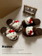 Cute Cat Plush Cotton Slippers Winter Warm Indoor Home Student Dormitory Soft-Soled Non-Slip Cotton Slippers for Women