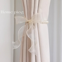 French pearl curtain straps one pair simple fixed rope straps curtain buckle straps cable ties straps